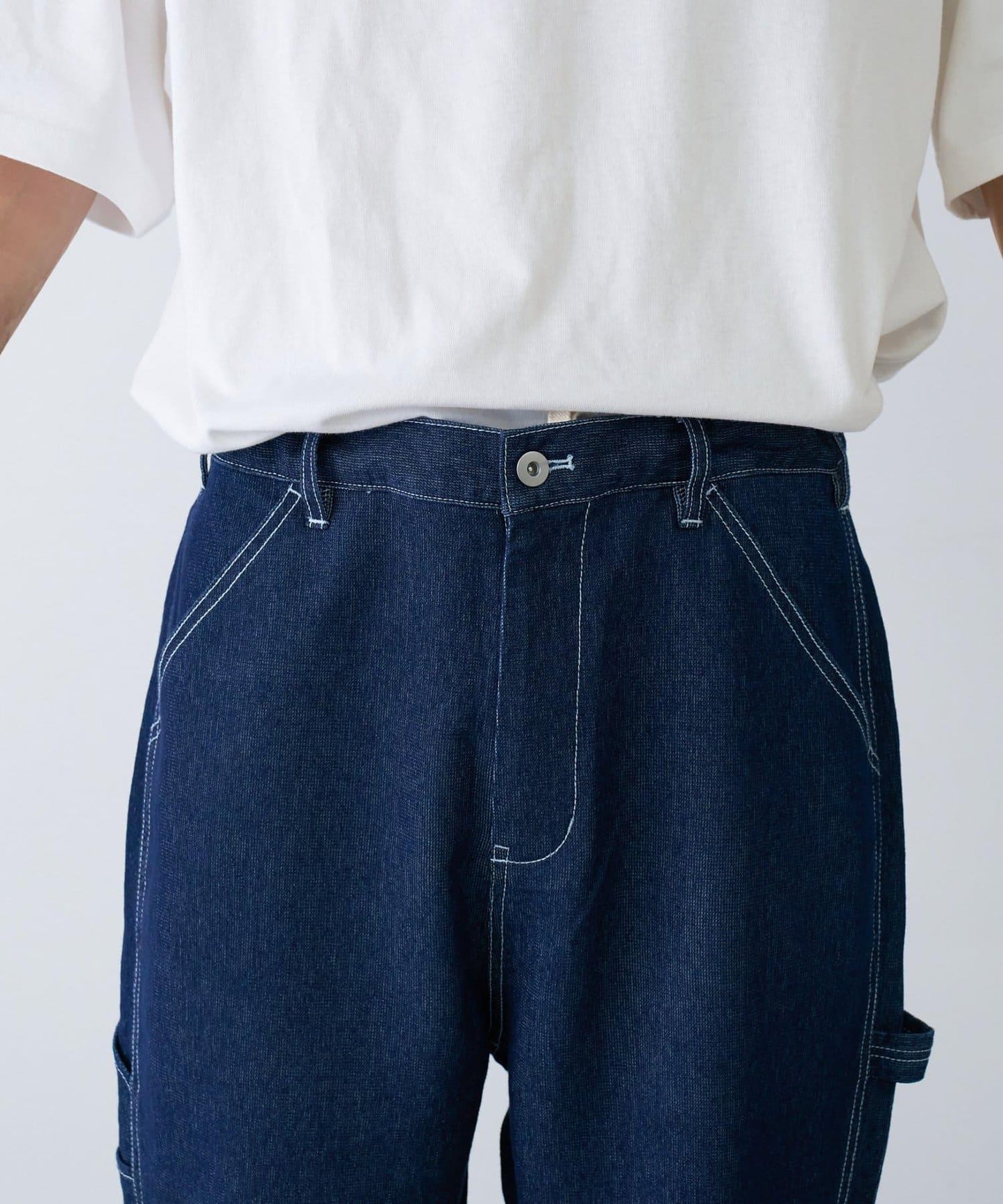 【夏季清涼◎】【TYPYDENIM】網眼牛仔工裝褲