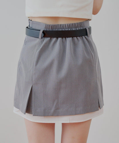 Chico 層次設計百褶迷你半身裙