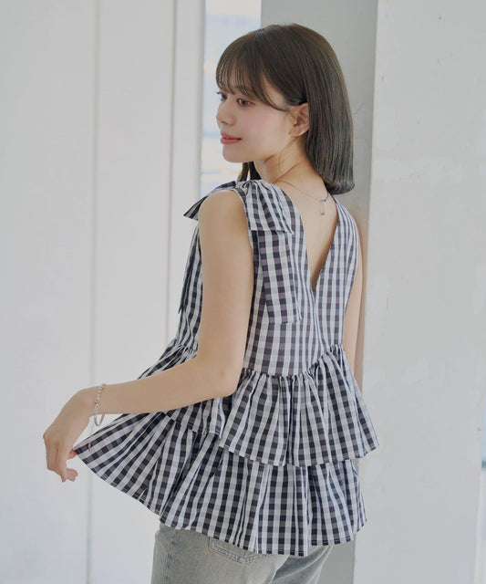 Chico 後背設計荷葉擺襯衫