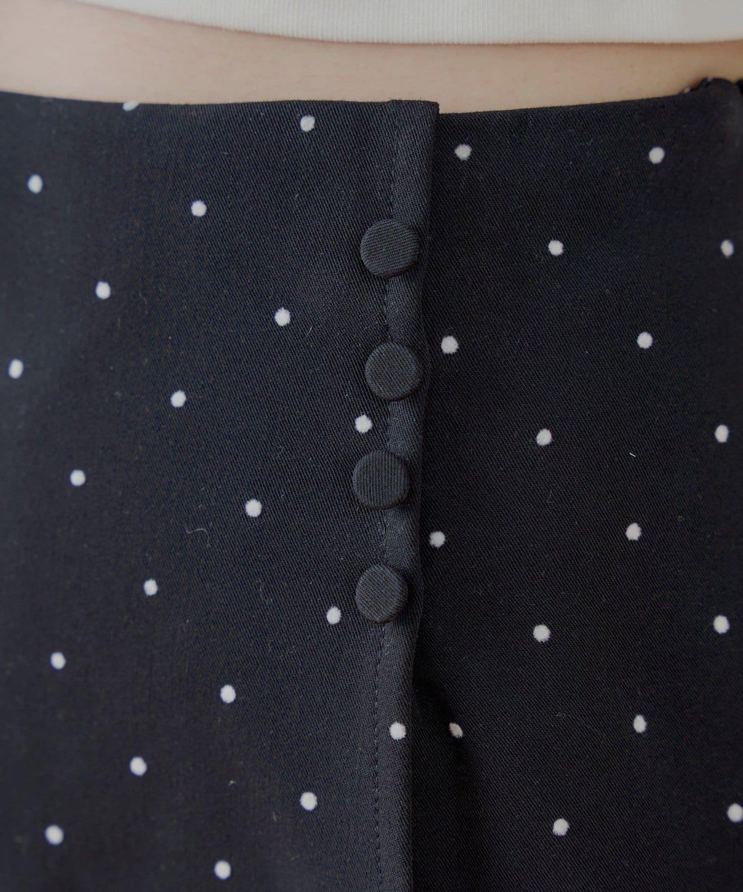 波點盒型迷你半身裙