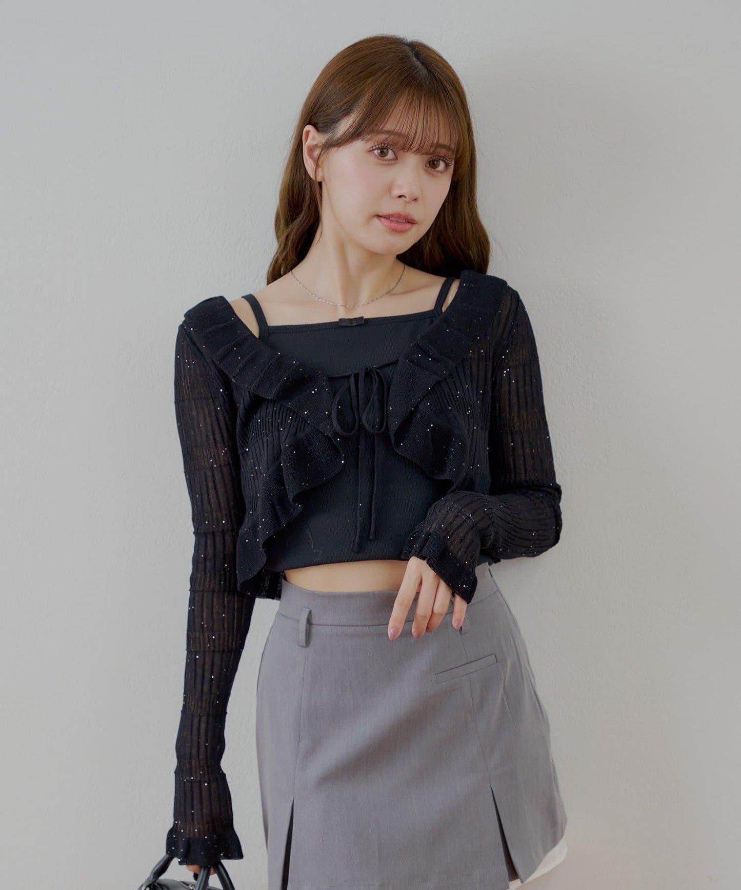 透明蕾絲短外套