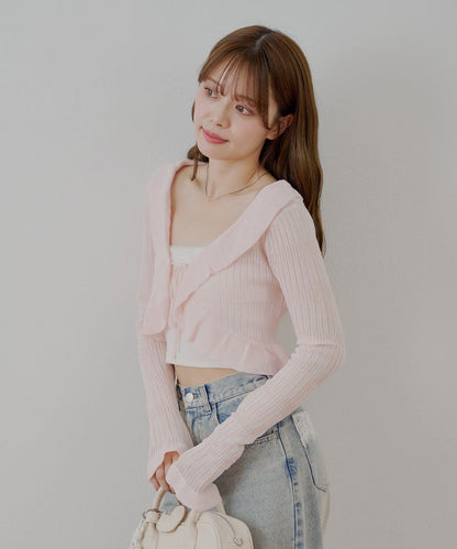 透明蕾絲短外套