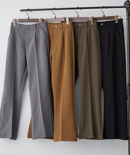 【M/L尺碼展開】修身基礎喇叭褲