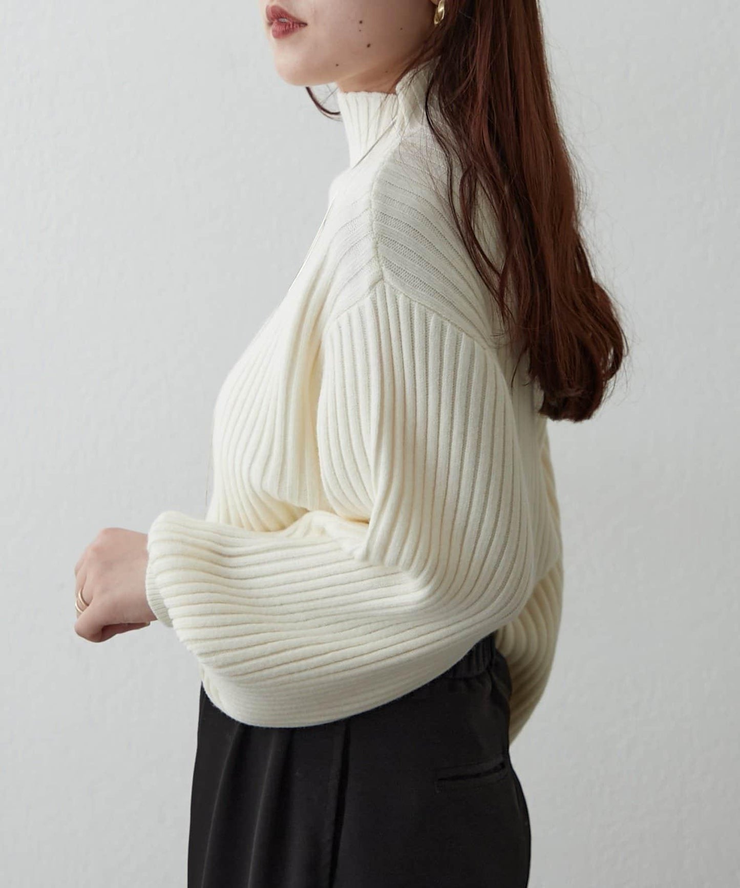 【RMAF】高領羅紋針織衫