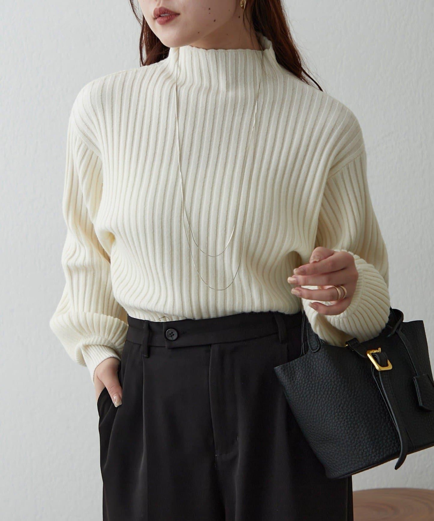 【RMAF】高領羅紋針織衫