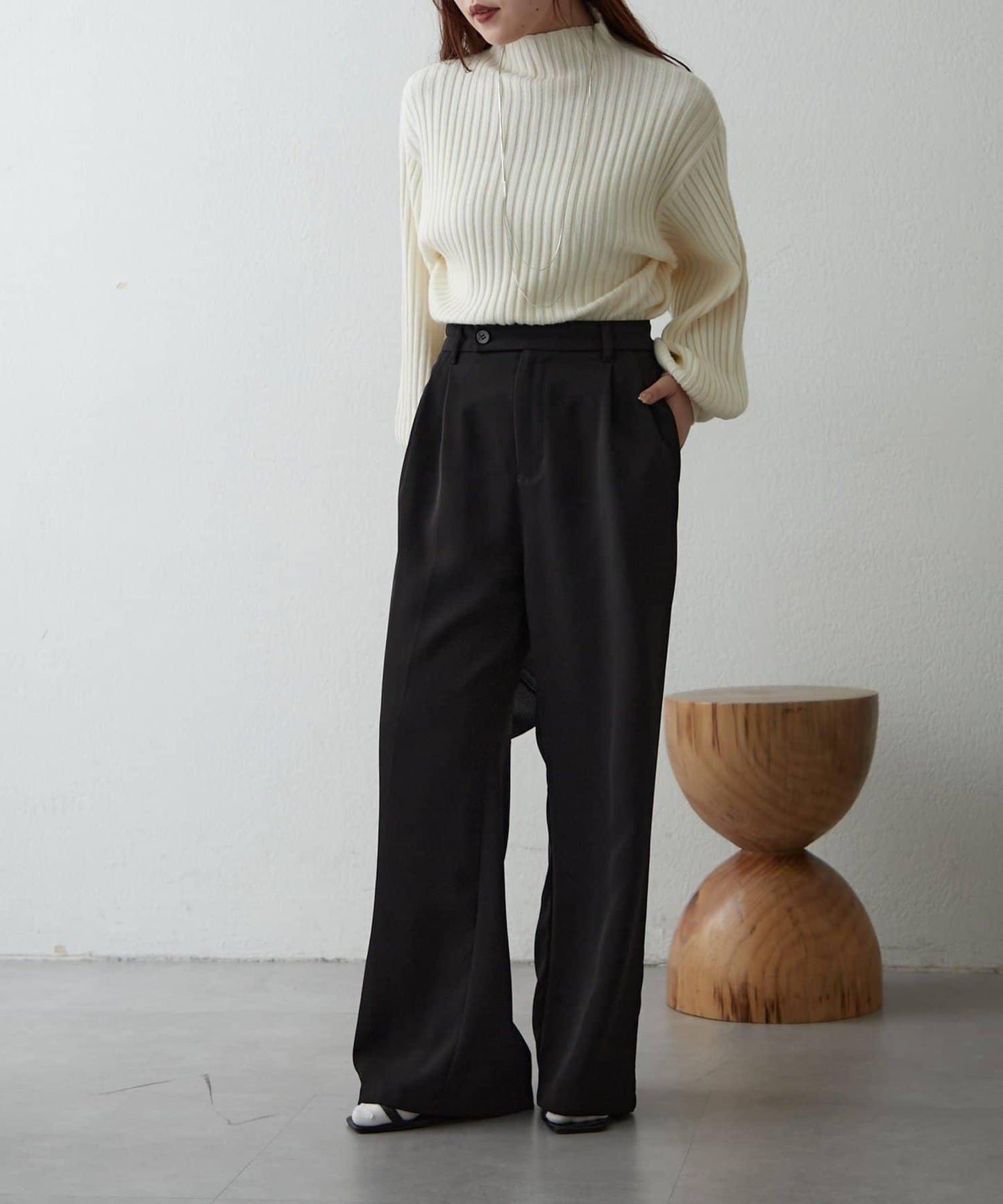 【RMAF】高領羅紋針織衫