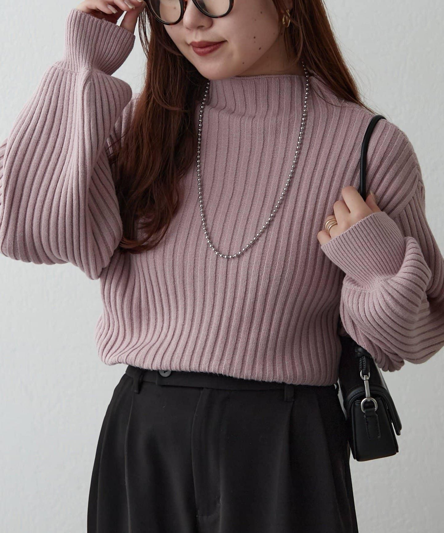 【RMAF】高領羅紋針織衫