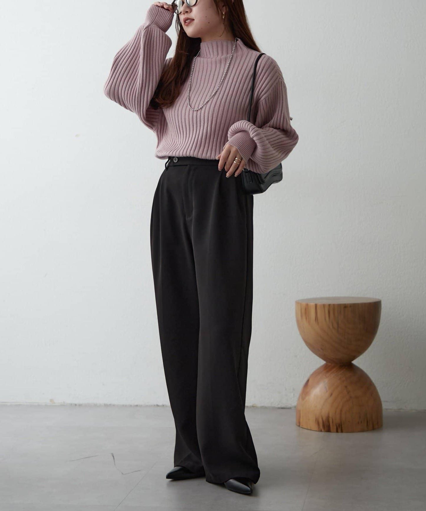 【RMAF】高領羅紋針織衫