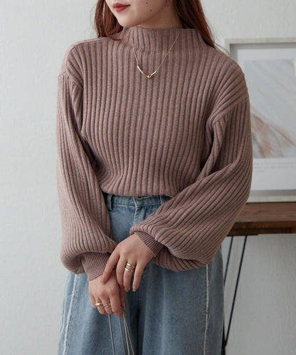 【RMAF】高領羅紋針織衫