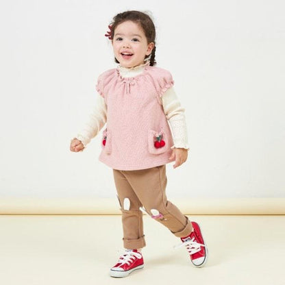 KP櫻桃圖案圈圈紗馬甲（80～120）