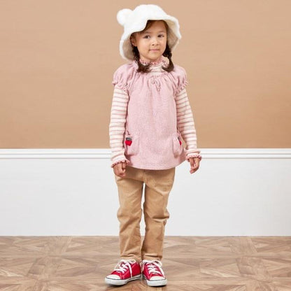 KP櫻桃圖案圈圈紗馬甲（80～120）