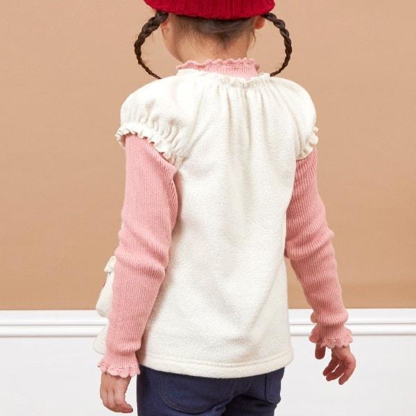 KP櫻桃圖案圈圈紗馬甲（80～120）