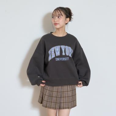 【GOODPRICE】加絨學院風套頭衫