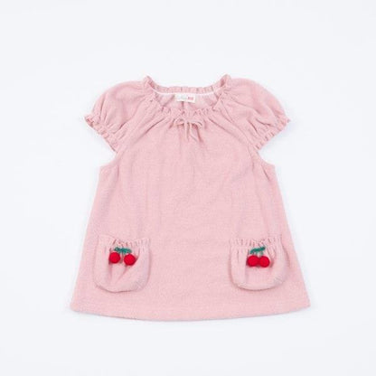 KP櫻桃圖案圈圈紗馬甲（80～120）