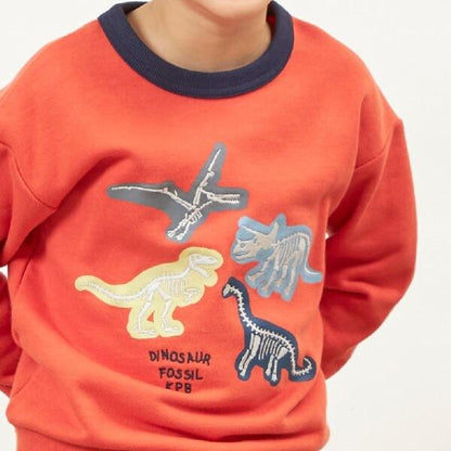 KPBOY 恐龍化石刺繡衛衣（80～130）
