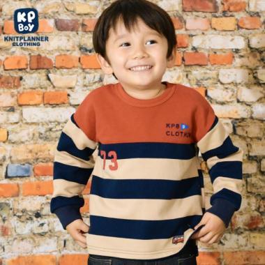 KPBOY拼接條紋衛衣（90～140）