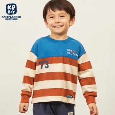 KPBOY拼接條紋衛衣（90～140）