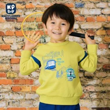 KPBOY 電車圖案衛衣（80～120）