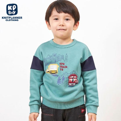 KPBOY 電車圖案衛衣（80～120）
