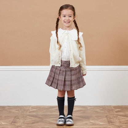 KP格紋百褶裙（110～140）