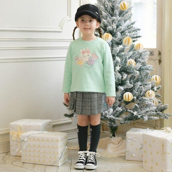 KP格紋百褶裙（110～140）