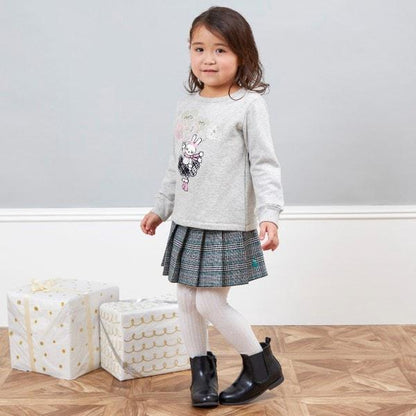 KP格紋百褶裙（110～140）