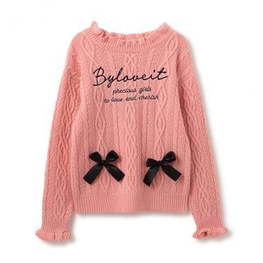 麻花編織LOGO針織衫