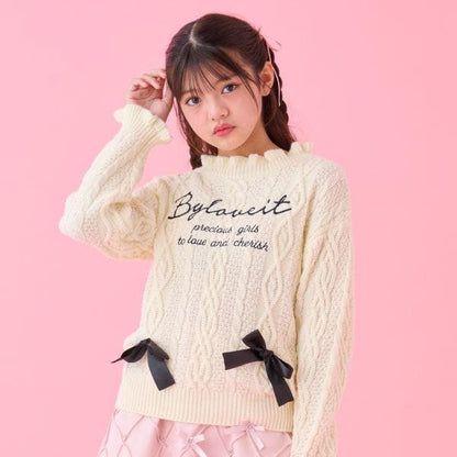 麻花編織LOGO針織衫