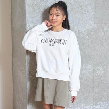 【GOODPRICE】加絨花卉字母衛衣