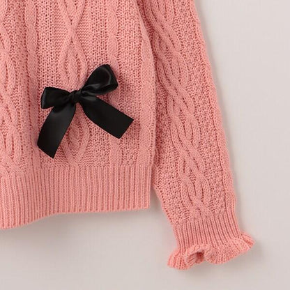 麻花編織LOGO針織衫