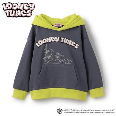 【LOONEY TUNES】拼色連帽衛衣