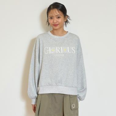 【GOODPRICE】加絨花卉字母衛衣