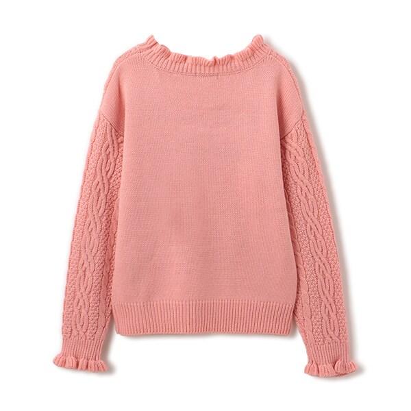 麻花編織LOGO針織衫