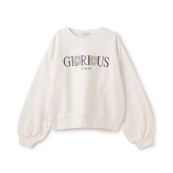 【GOODPRICE】加絨花卉字母衛衣