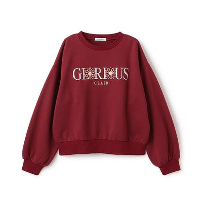 【GOODPRICE】加絨花卉字母衛衣