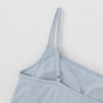 【基礎款】【100%純棉】帶胸墊吊帶背心