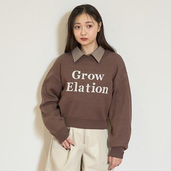 【GOODPRICE】提花短款針織衫