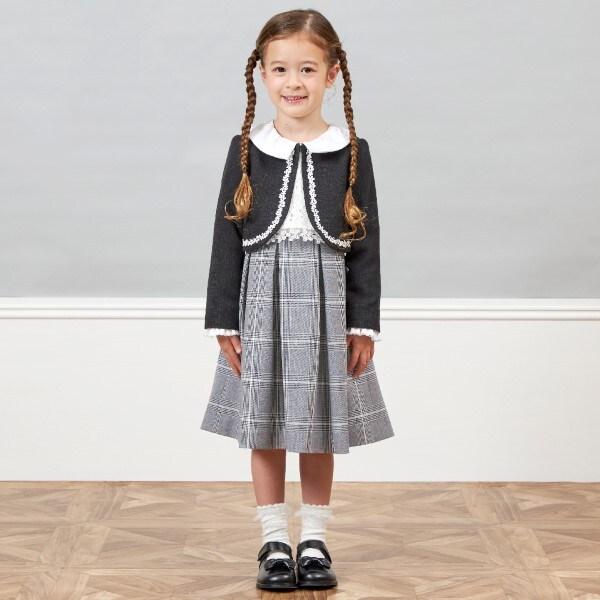 KP（ケーピー）褶皺領女童襯衫（90～130）