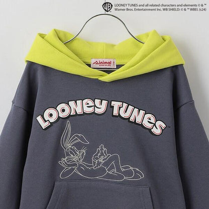 【LOONEY TUNES】拼色連帽衛衣