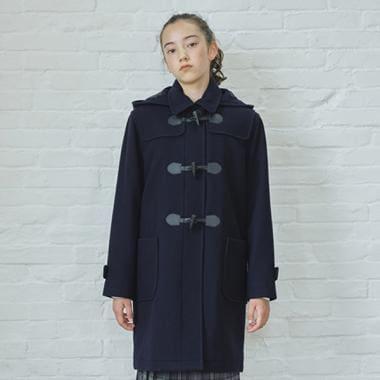 長款牛角扣大衣
