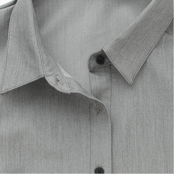 帶蝴蝶結吊帶背心的襯衫連衣裙