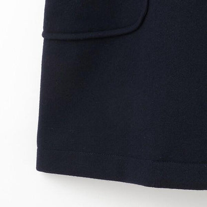 長款牛角扣大衣