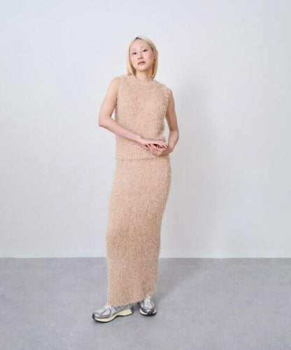 流蘇針織半身裙