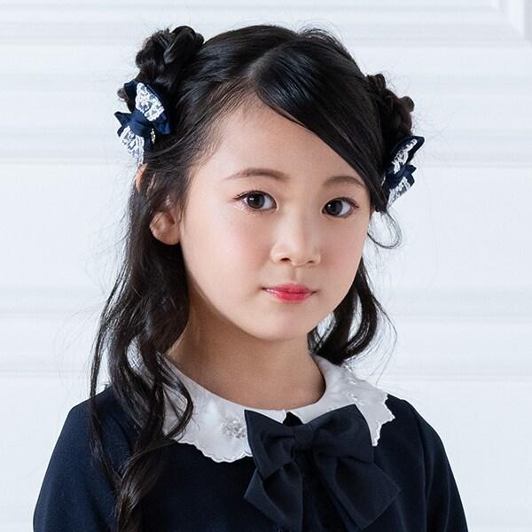 蝴蝶結蕾絲髮圈2個裝