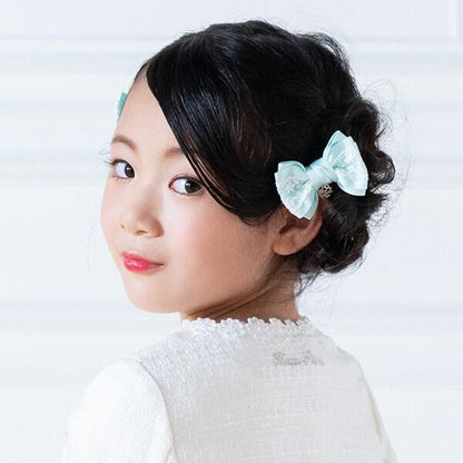 蝴蝶結蕾絲髮圈2個裝