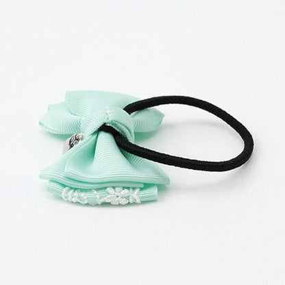 蝴蝶結蕾絲髮圈2個裝