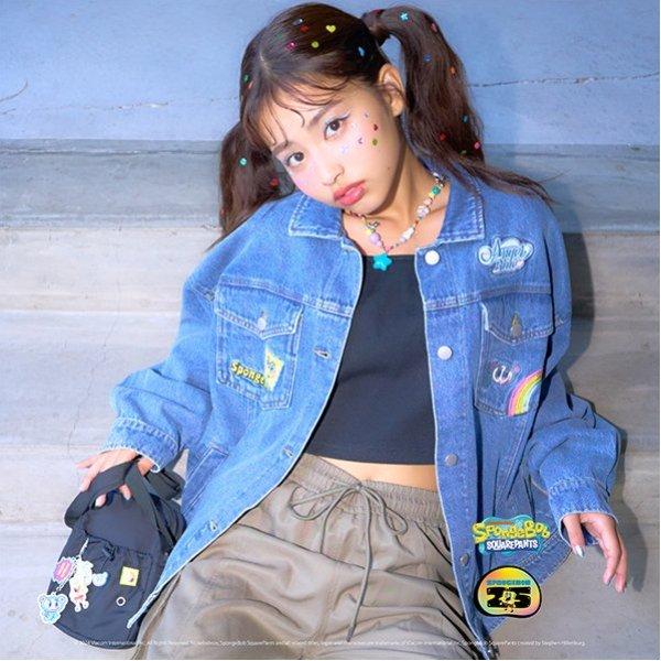 【海綿寶寶】×【Angel Blue】牛仔夾克