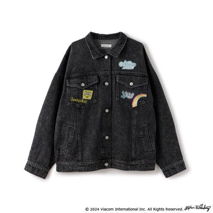【海綿寶寶】×【Angel Blue】牛仔夾克