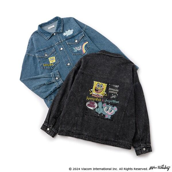 【海綿寶寶】×【Angel Blue】牛仔夾克