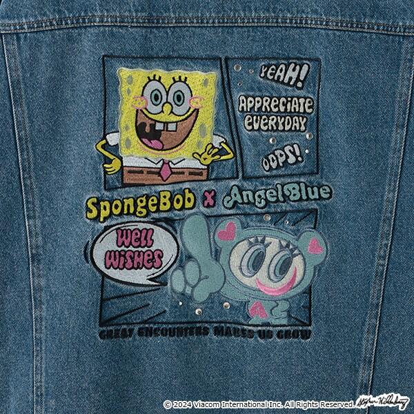 【海綿寶寶】×【Angel Blue】牛仔夾克